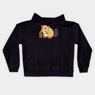 Beaver forest rodents for children animal welfare animal hunters Kids Hoodie